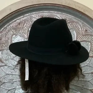 Anna & Ava | Accessories | 0 Wool Black Fedora With Band Nwt  display picture 3